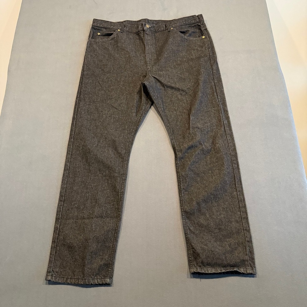 L.L.Bean Double L Jeans Mens 44x32 Black Made in USA Cotton Denim